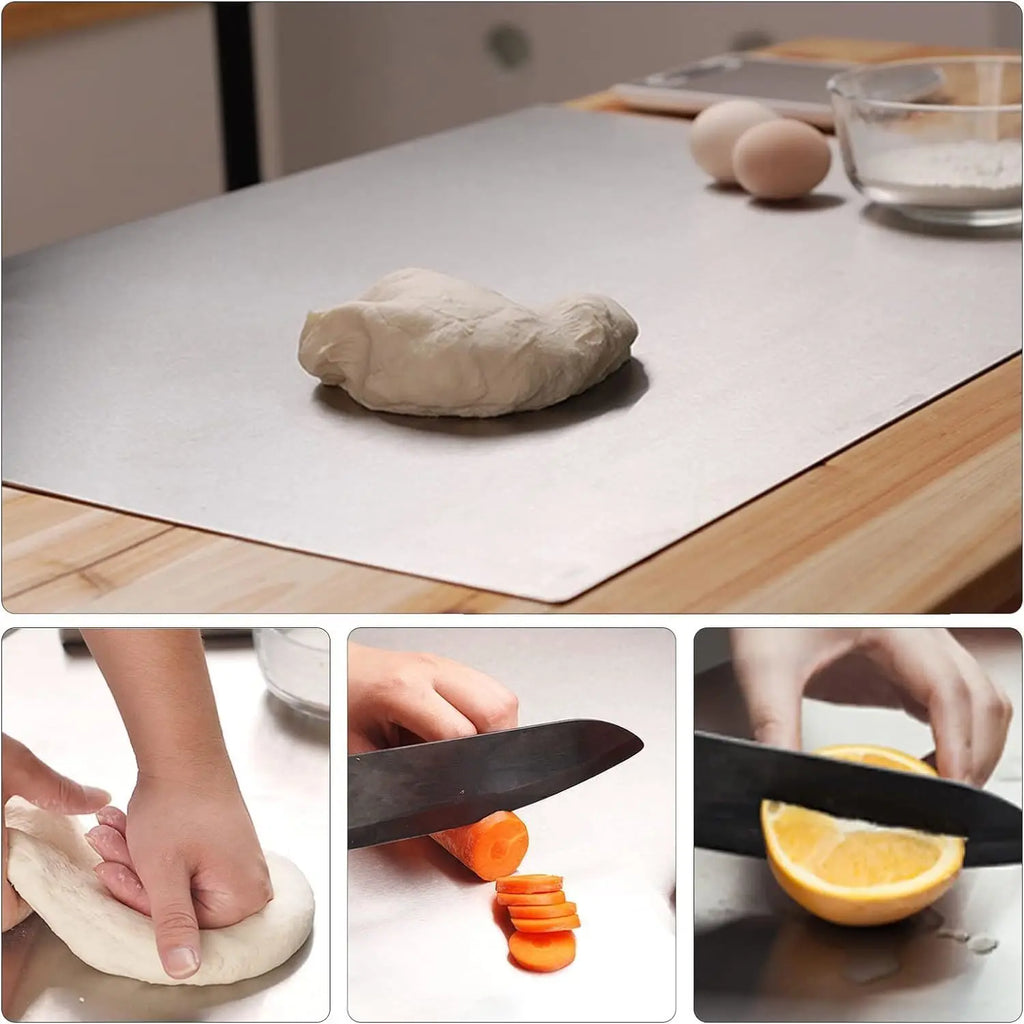 Planche de travail en acier inoxydable 304 – 30 × 40 cm